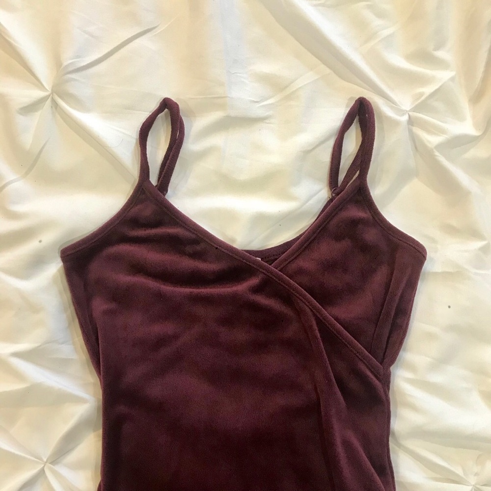 Purple Garage Cross Front Bodysuit